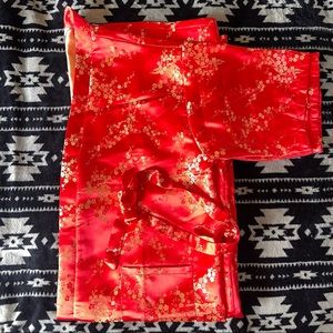 Vintage Lotus Brand Kimono Wrap // Robe